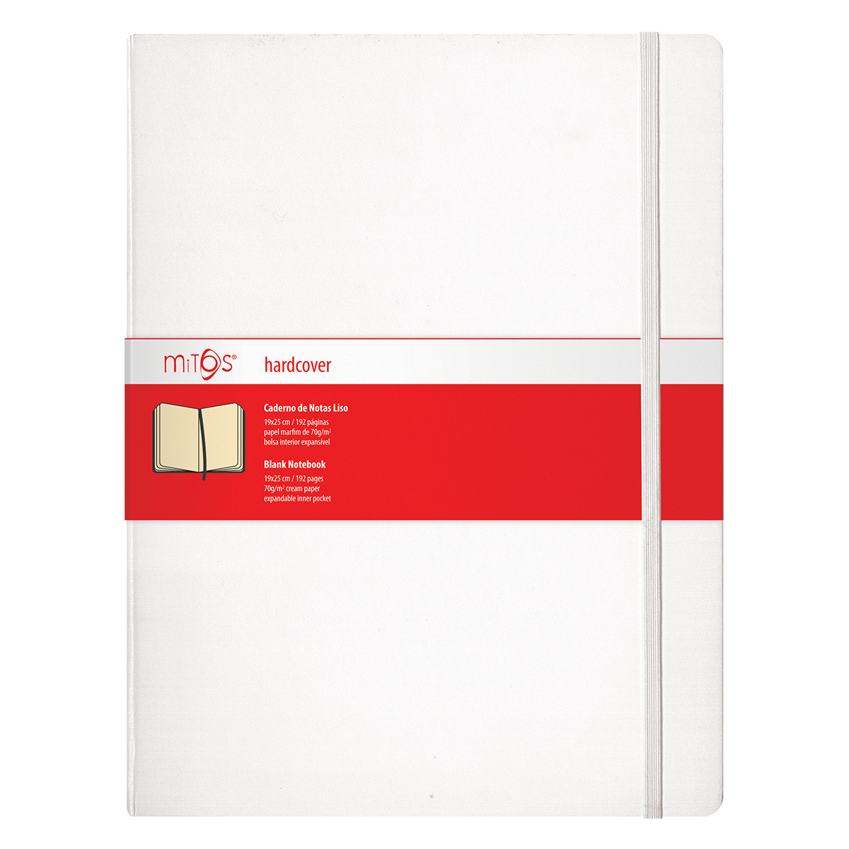 MITOS® HARDCOVER-Caderno Notas Liso(19x25cm)192pag